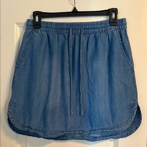 Casual Blue Denim Skirt